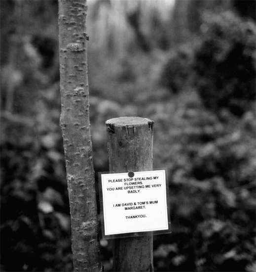 Sign in Abney Park Cemetery, London N16