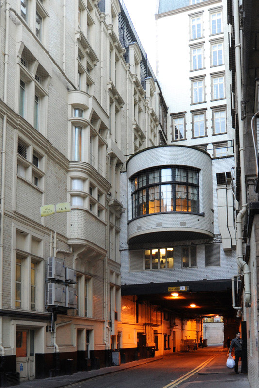 Rear entrance, Savoy Hotel, London, 2014