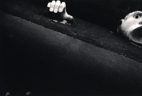 Slide, children's playground, Rotherhithe, 1988. © David Secombe.