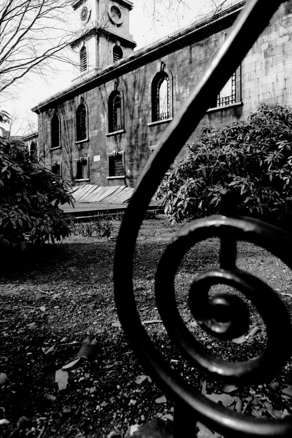 St. Luke's Old St., London; photo taken in 1988, before its rest